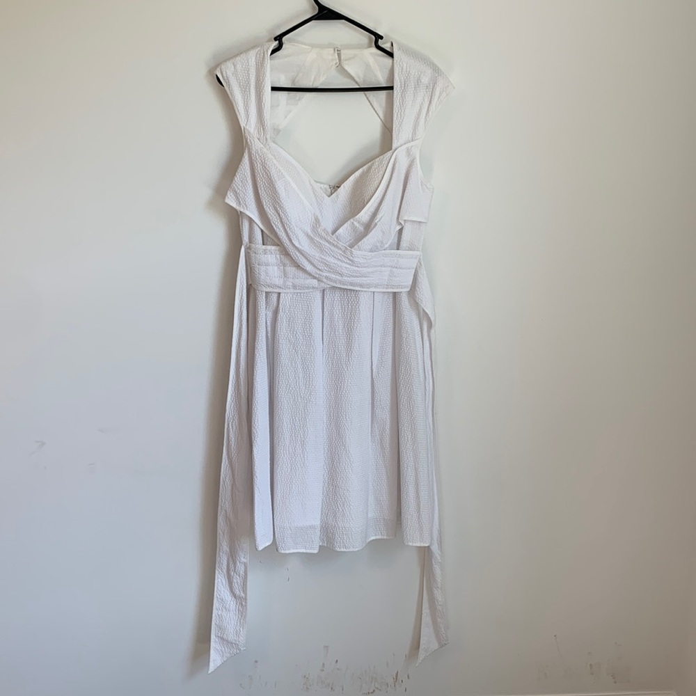 White mini dress